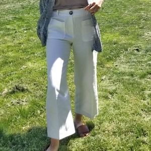 Zara linen-like Wide leg pants